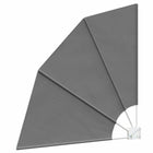 Balkonscherm 140x140 cm polyester lichtgrijs