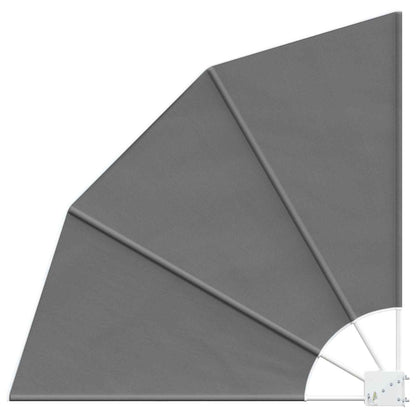 Balkon Privacy Scherm 140 x 140 cm Polyester Lichtgrijs
