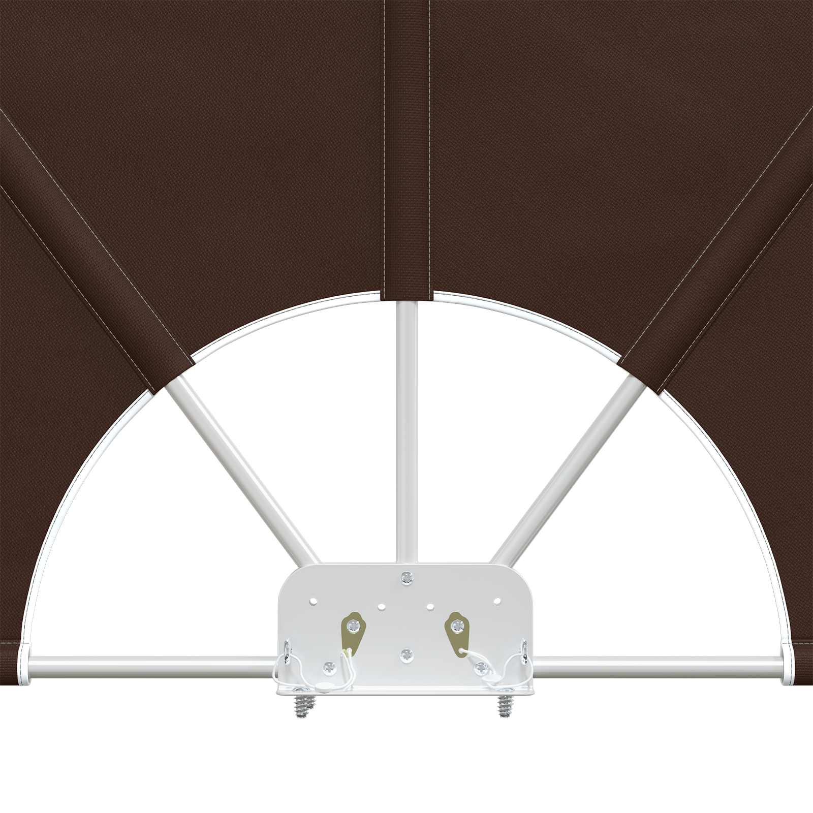 Balkon Privacy Scherm 240 x 160 cm Polyester Rechthoekig Bruin