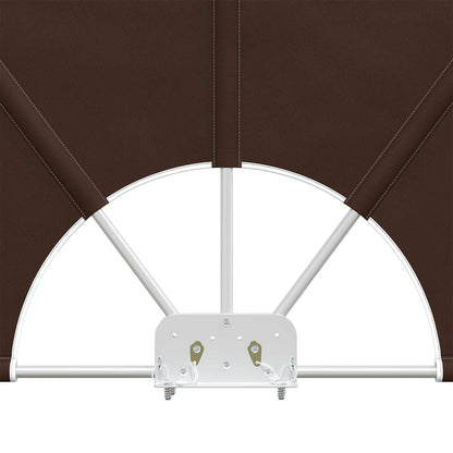 Balkon Privacy Scherm 240 x 160 cm Polyester Rechthoekig Bruin