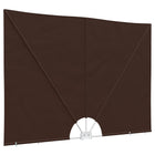 Balkon privacy scherm 240x160 cm bruin polyester