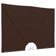 Balkon privacy scherm 240x160 cm bruin polyester