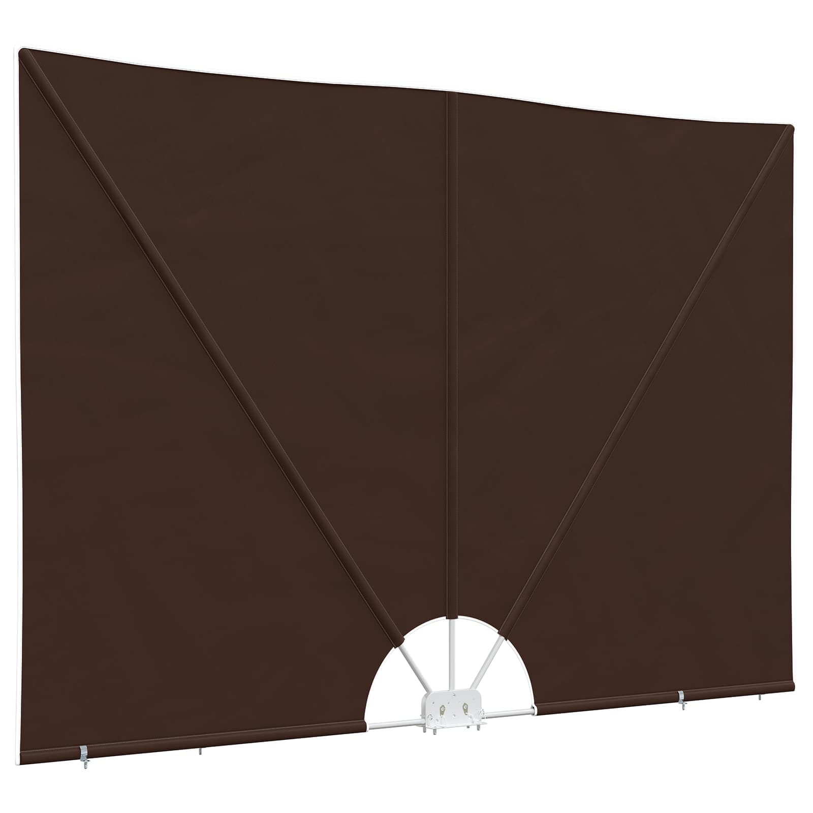 Balkon Privacy Scherm 240 x 160 cm Polyester Rechthoekig Bruin