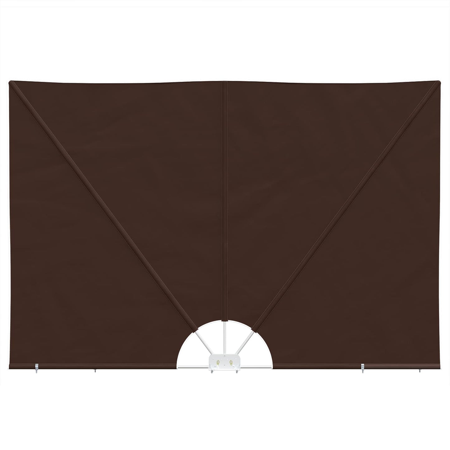 Balkon Privacy Scherm 240 x 160 cm Polyester Rechthoekig Bruin