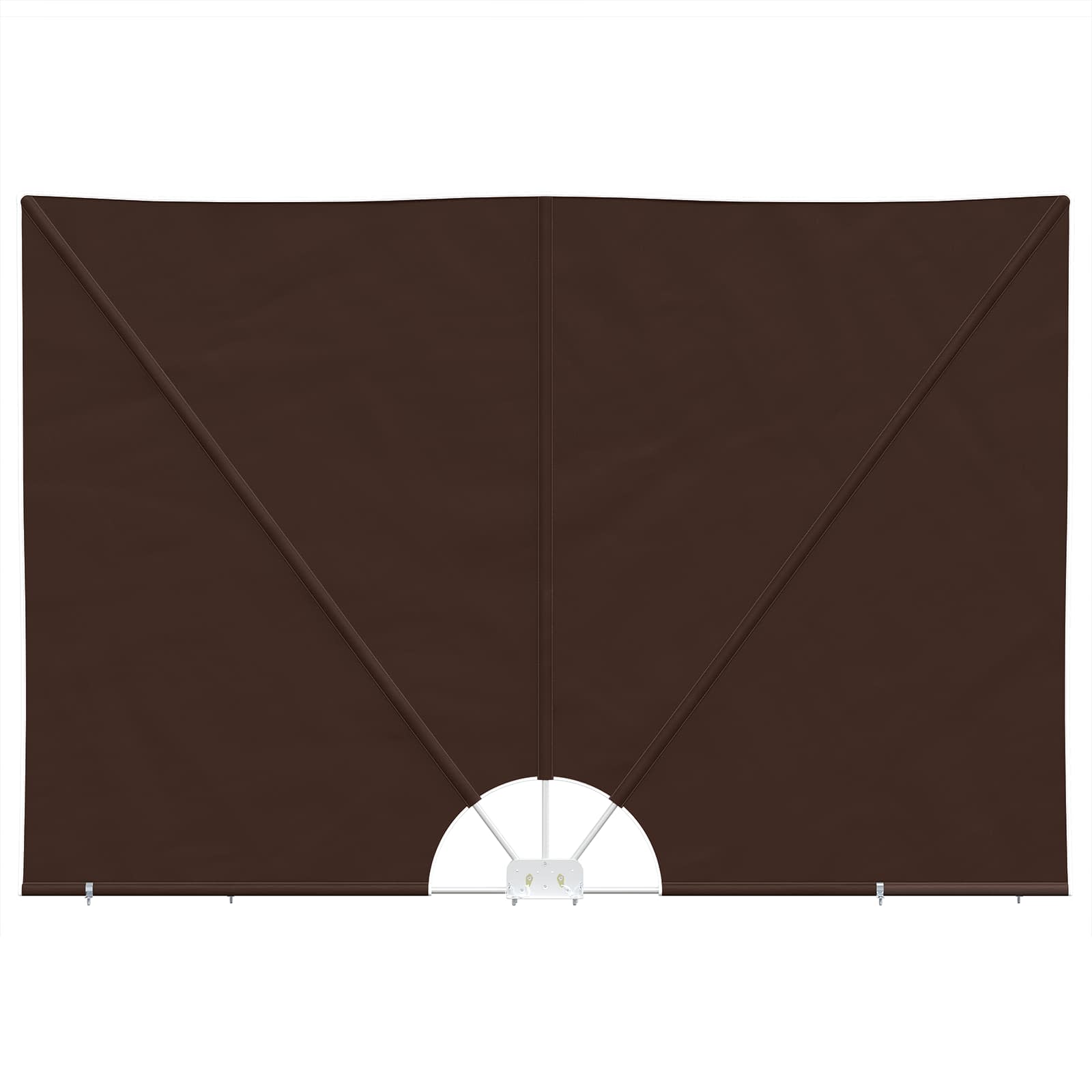 Balkon Privacy Scherm 240 x 160 cm Polyester Rechthoekig Bruin