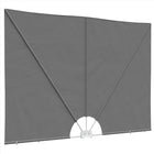 Balkon privacy scherm 240x160 cm lichtgrijs polyester