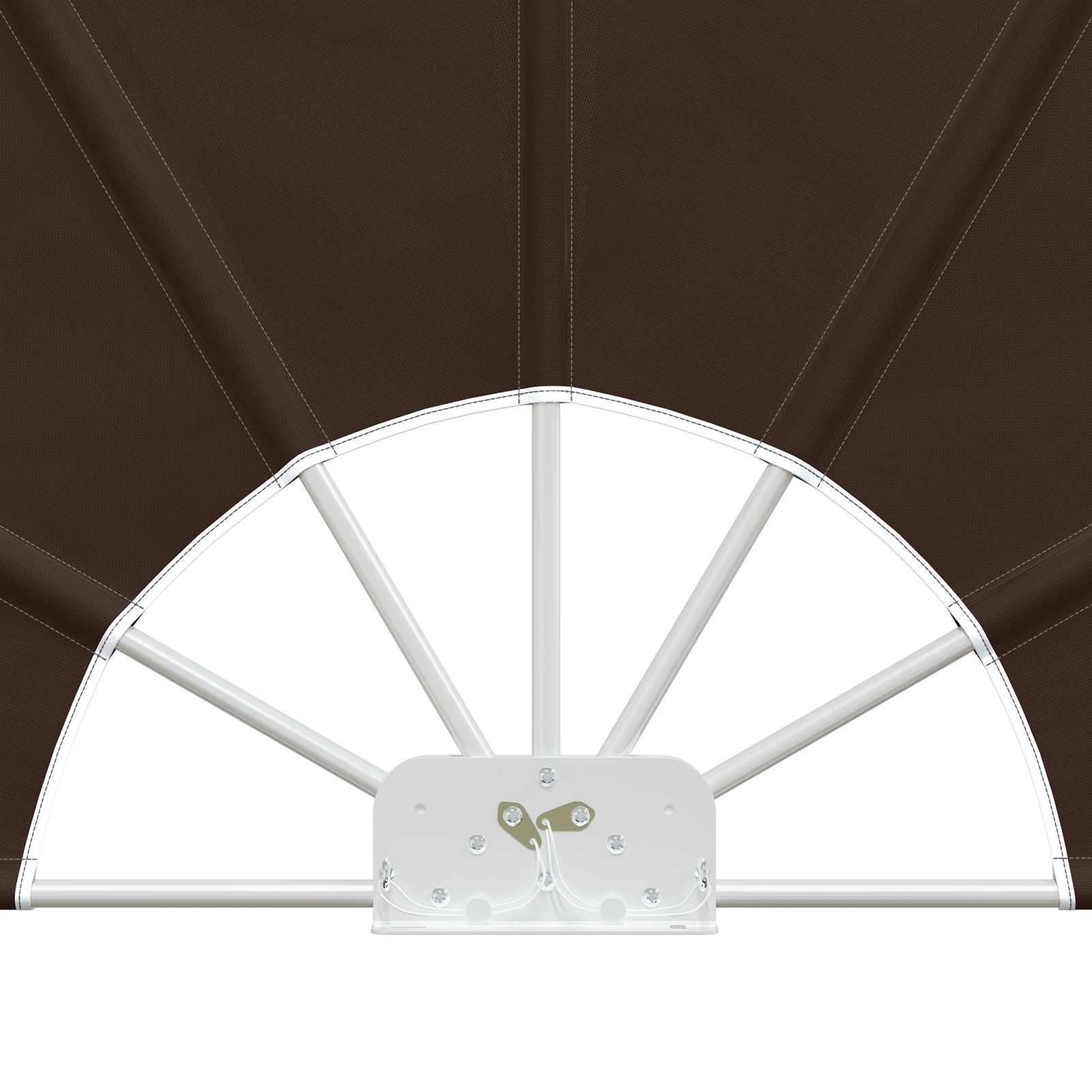 Balkon Privacy Scherm Ø 400 cm Polyester Bruin