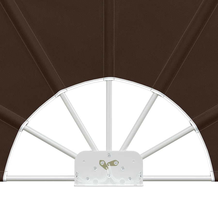 Balkon Privacy Scherm Ø 400 cm Polyester Bruin