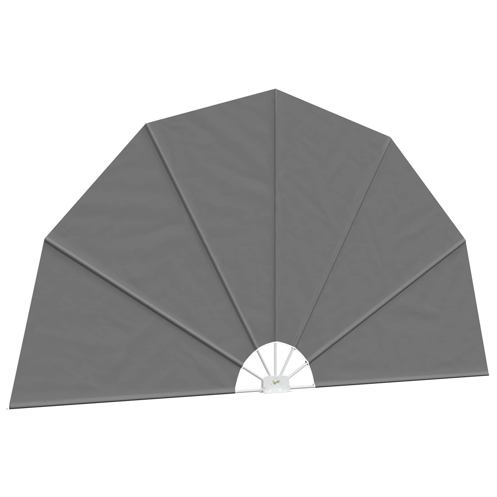 Balkon Privacy Scherm Ø 320 cm Polyester Lichtgrijs