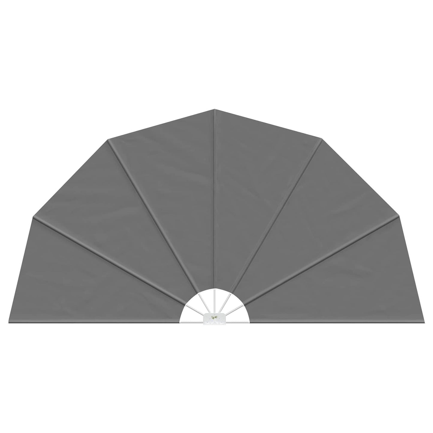 Balkon Privacy Scherm Ø 320 cm Polyester Lichtgrijs