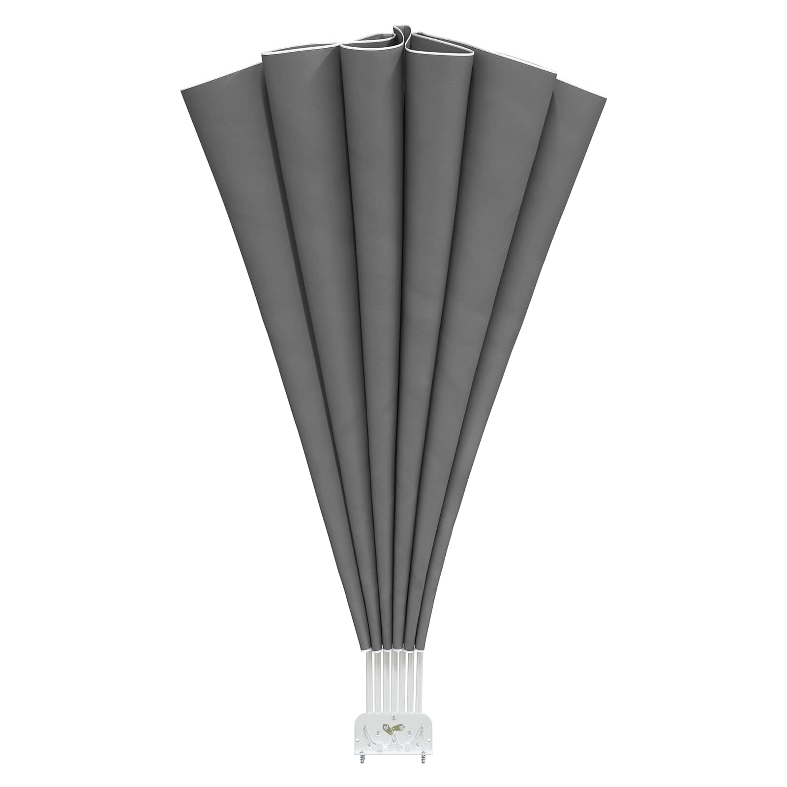 Balkon Privacy Scherm Ø 320 cm Polyester Lichtgrijs