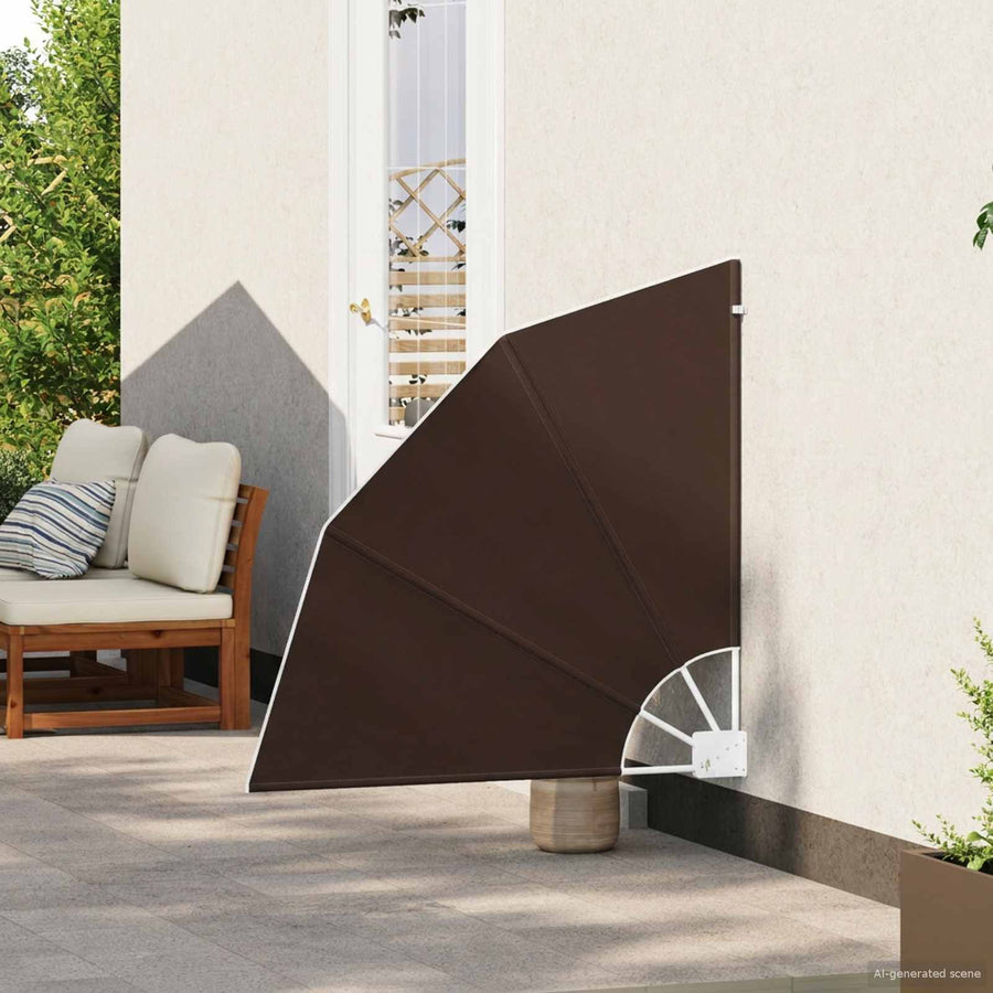 Balkon Privacy Scherm 115 x 115 cm Polyester Bruin