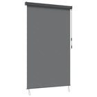 Rolgordijn 60x250 cm lichtgrijs stof aluminium plafondmontage