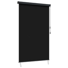 Rolgordijn Zwart 80 x 250 cm Stof en Aluminium