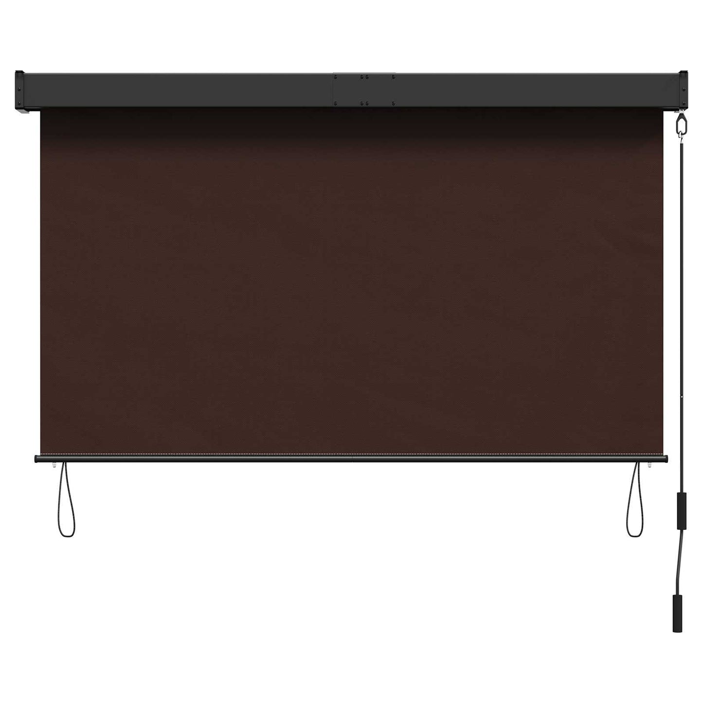 Rolgordijn Bruin 80 x 250 cm Stof en Aluminium