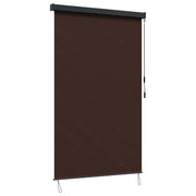 Buiten rolgordijn 100x250 cm bruin stof aluminium