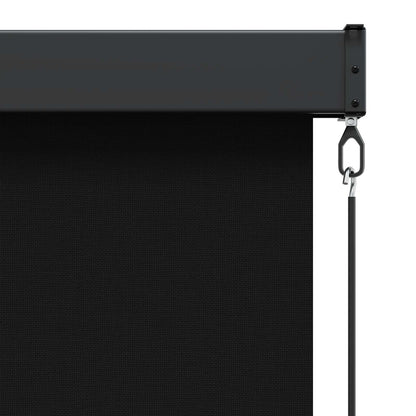 Rolgordijn Zwart 120 x 250 cm Stof en Aluminium