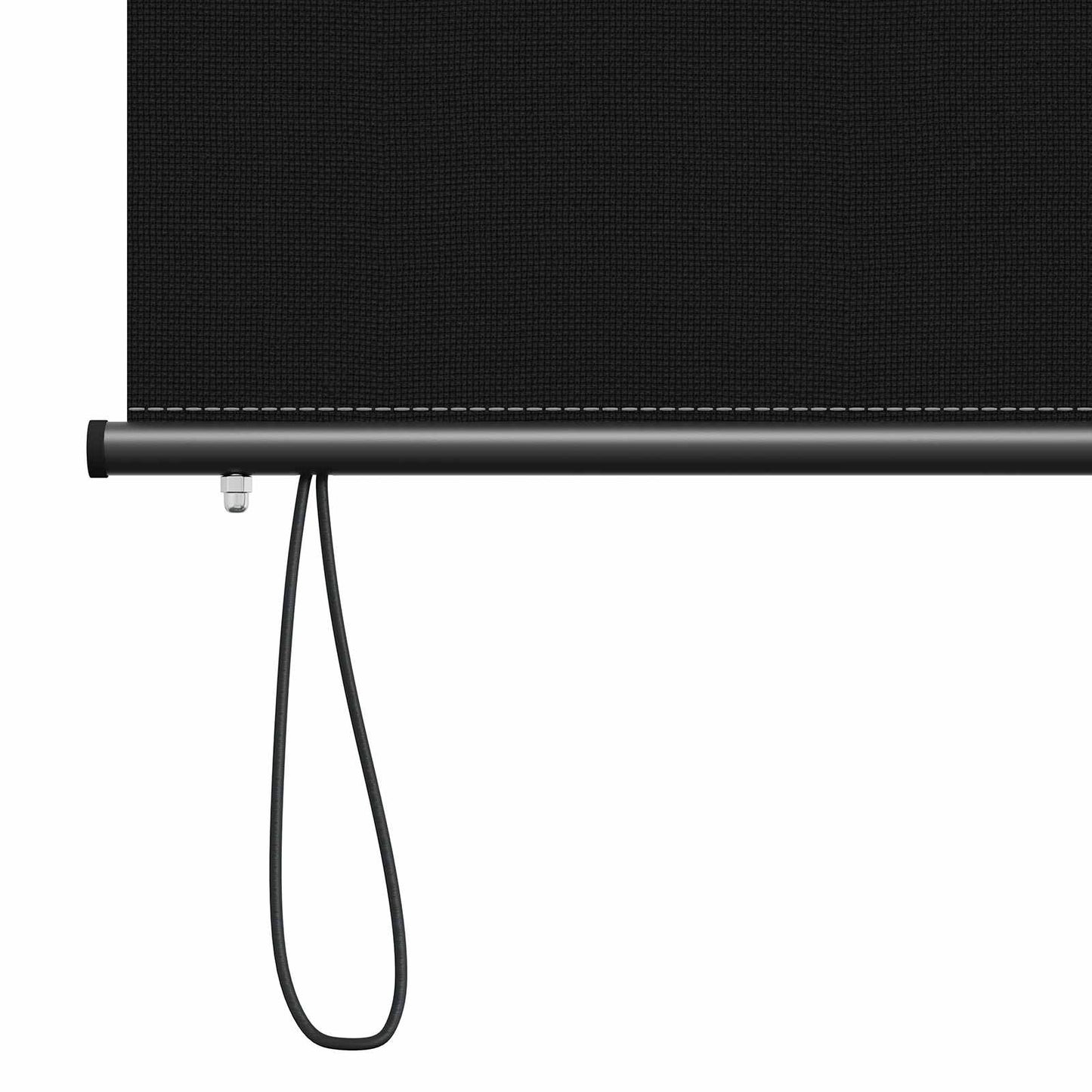 Rolgordijn Zwart 120 x 250 cm Stof en Aluminium