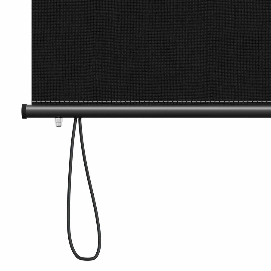 Rolgordijn Zwart 140 x 250 cm Stof en Aluminium