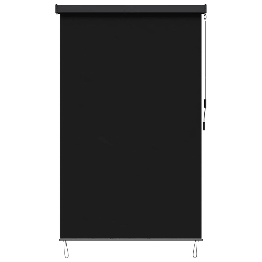 Rolgordijn Zwart 140 x 250 cm Stof en Aluminium