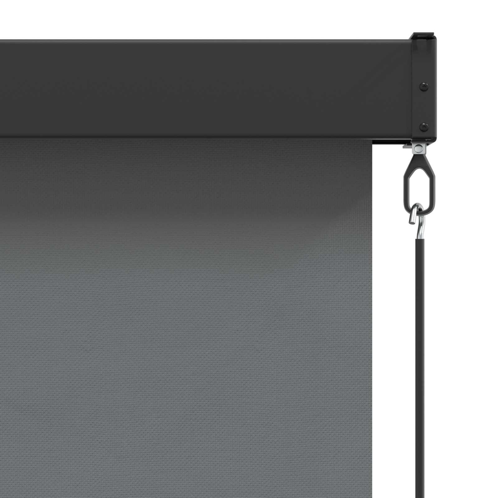 Rolgordijn Lichtgrijs 180 x 250 cm Stof en Aluminium