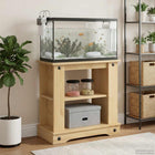 Aquariummeubel massief grenenhout bruin 60x30x60 cm