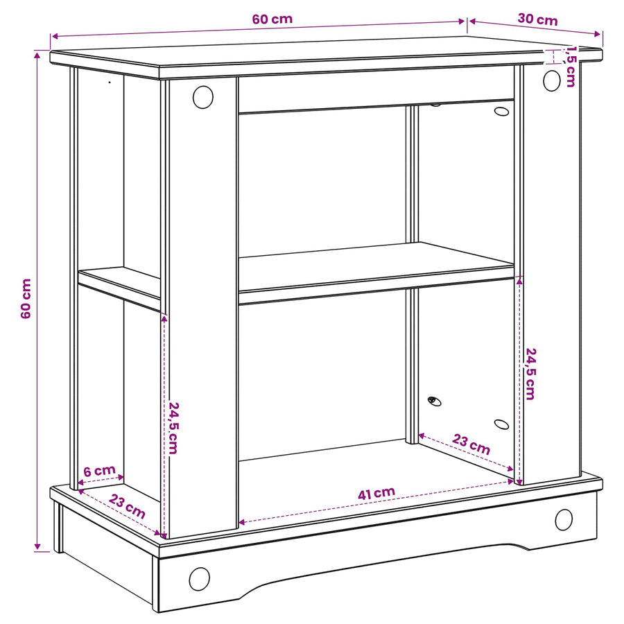 Aquarium Stand CORONA Bruin 60 x 30 x 60 cm 150 kg