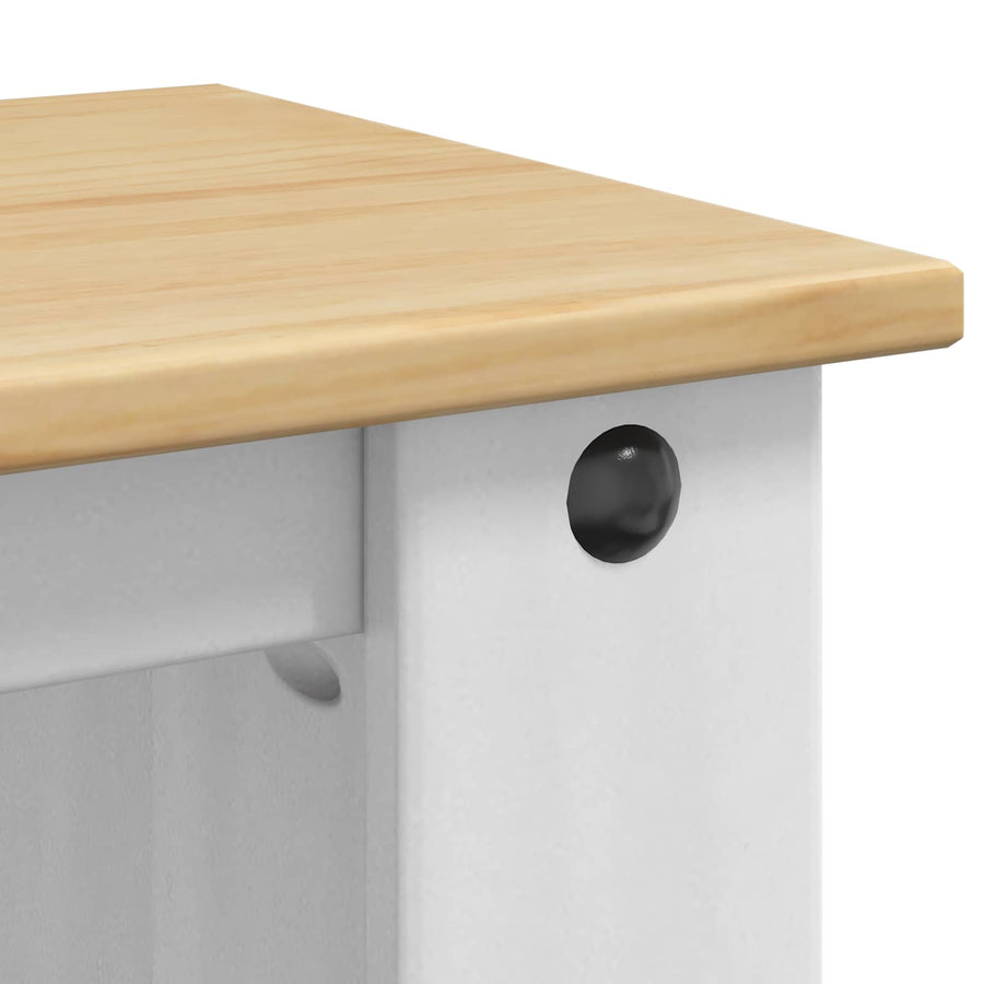 Aquarium Stand CORONA Wit en Bruin 60 x 30 x 60 cm 150 kg