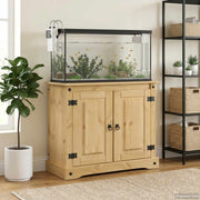 Aquariumstandaard 81,5x37x73 cm massief grenenhout bruin