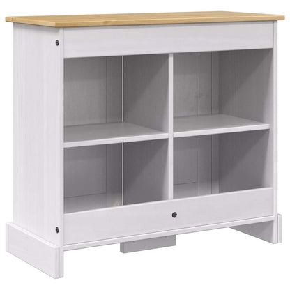 Aquarium Stand CORONA Wit en Bruin 81,5 x 37 x 73 cm 250 kg