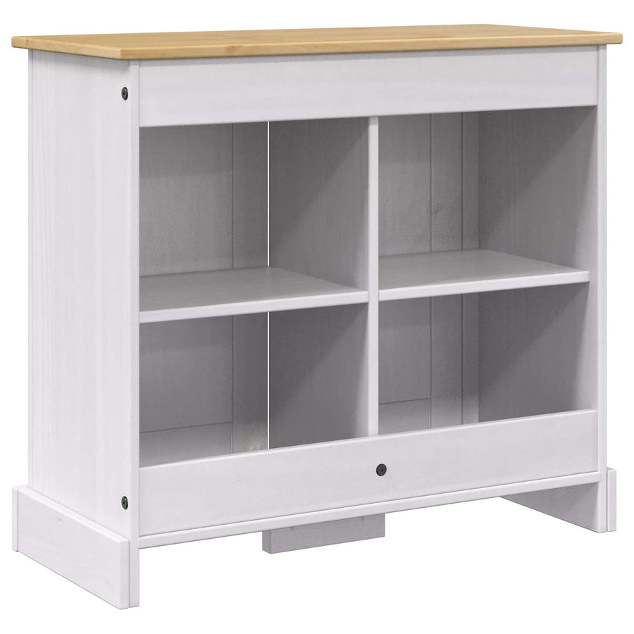 Aquarium Stand CORONA Wit en Bruin 81,5 x 37 x 73 cm 250 kg