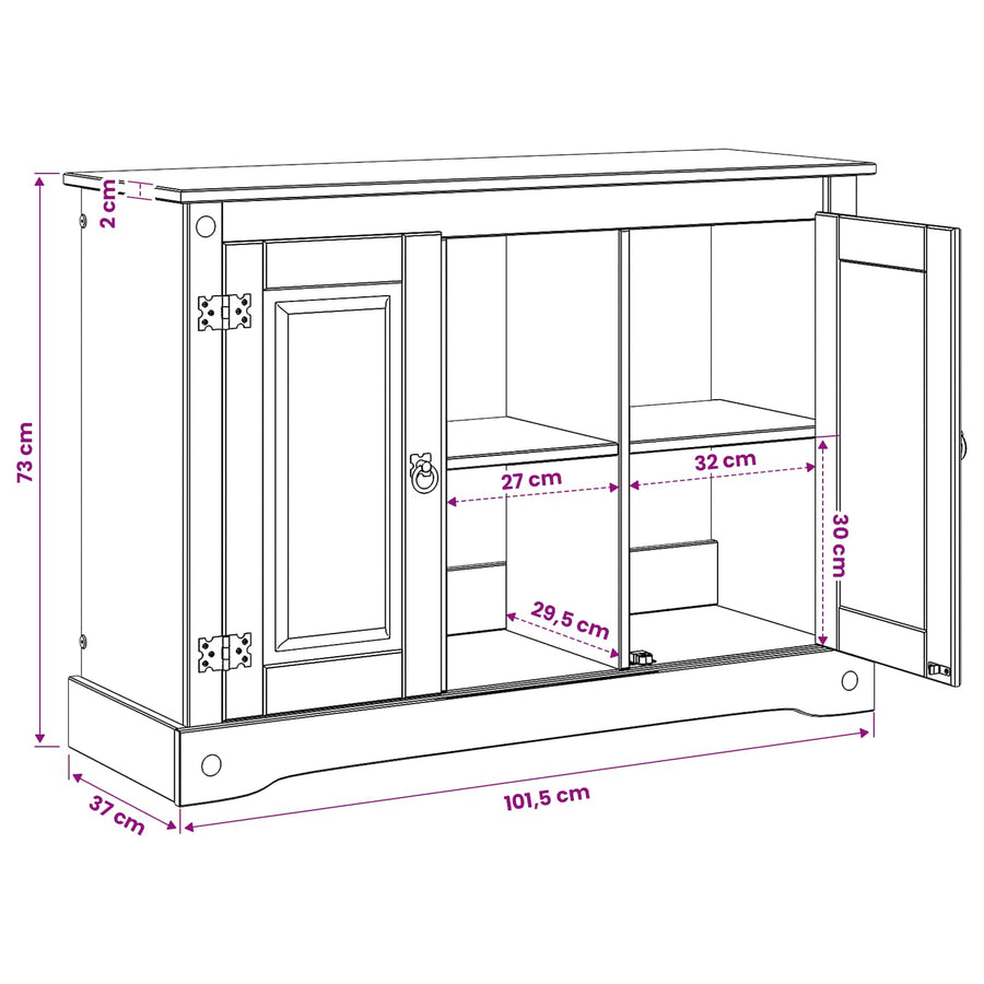 Aquarium Stand CORONA Bruin 101,5 x 37 x 73 cm 300 kg
