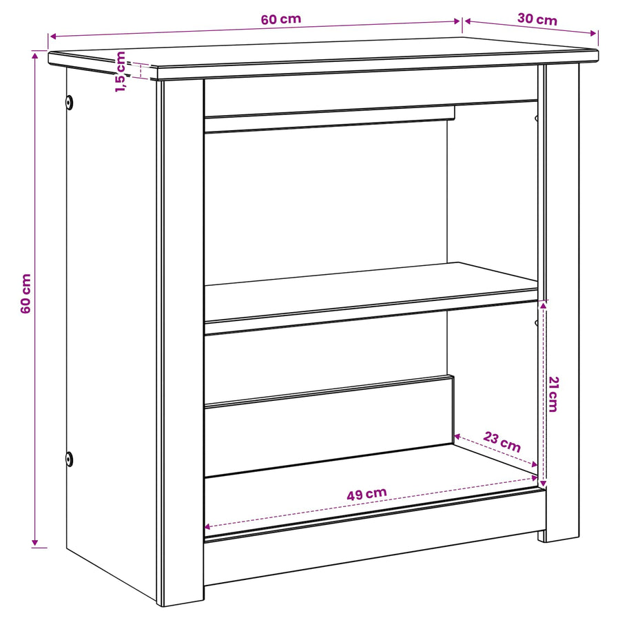 Aquarium Stand PANAMA Bruin 60 x 30 x 60 cm 150 kg