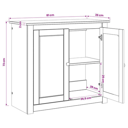 Aquarium Stand PANAMA Bruin 81 x 36 x 73 cm 250 kg