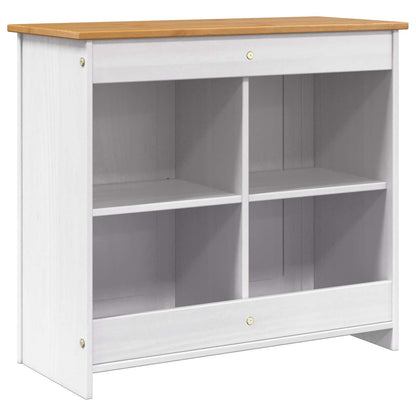 Aquarium Stand PANAMA Wit en Bruin 81 x 36 x 73 cm 250 kg
