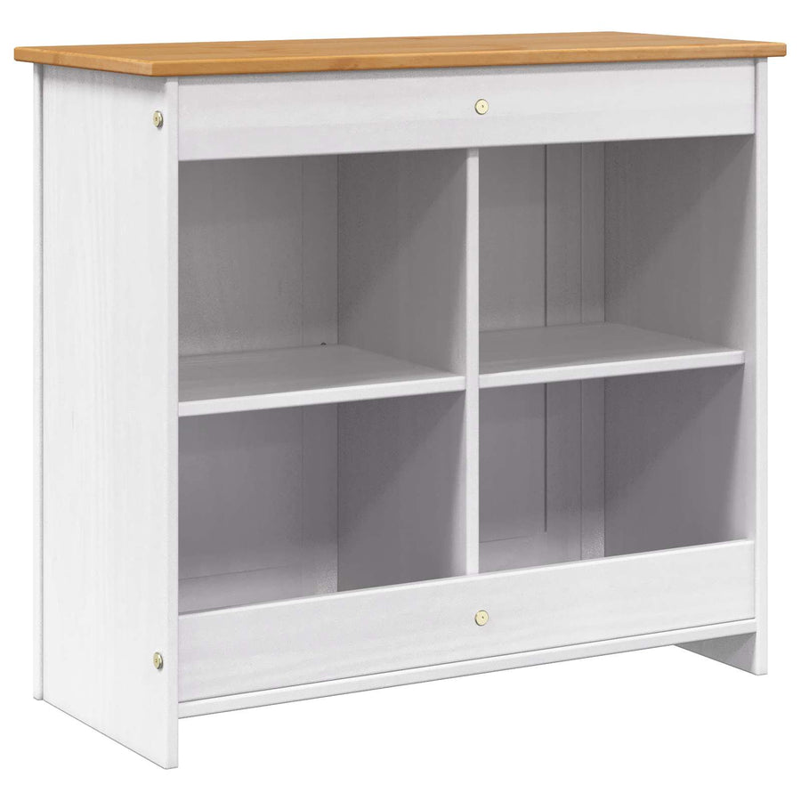 Aquarium Stand PANAMA Wit en Bruin 81 x 36 x 73 cm 250 kg