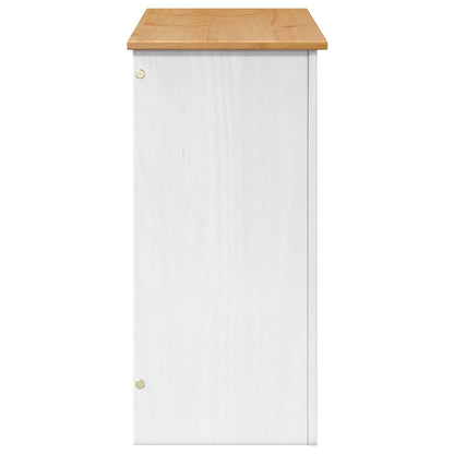 Aquarium Stand PANAMA Wit en Bruin 81 x 36 x 73 cm 250 kg
