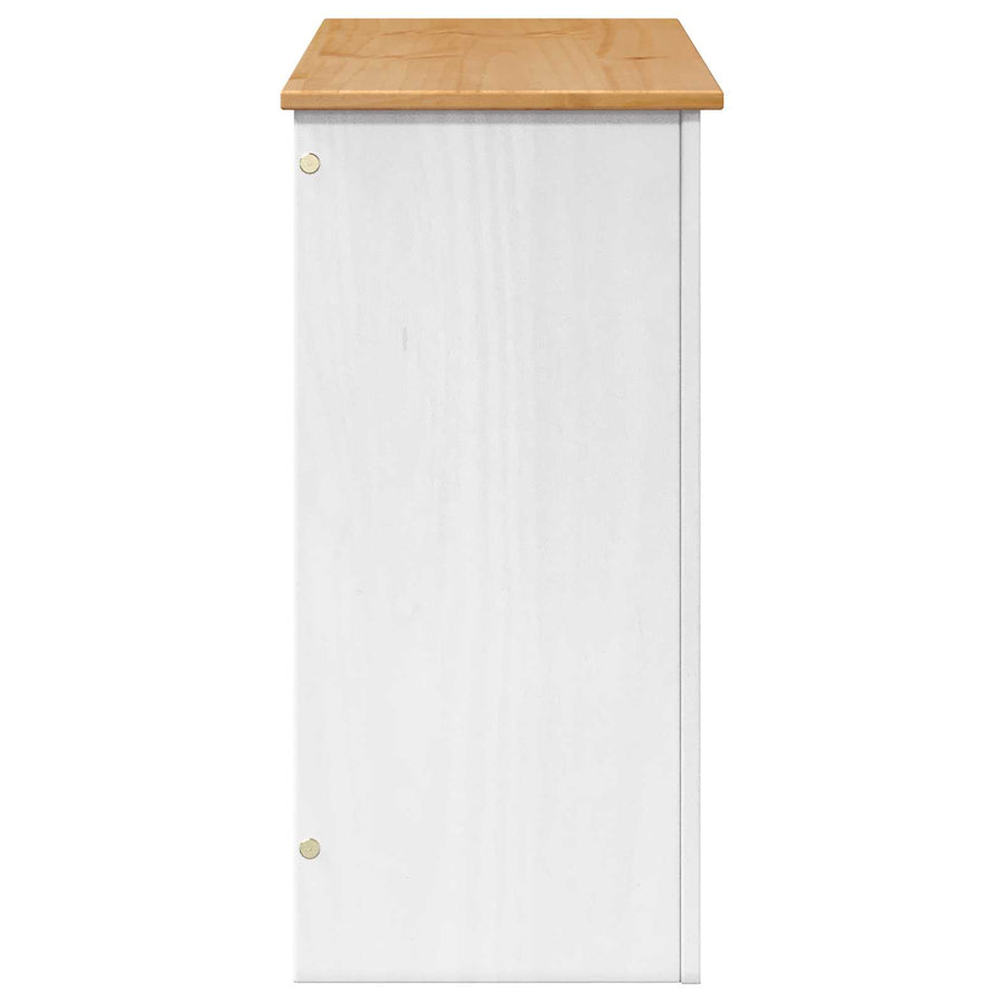 Aquarium Stand PANAMA Wit en Bruin 81 x 36 x 73 cm 250 kg