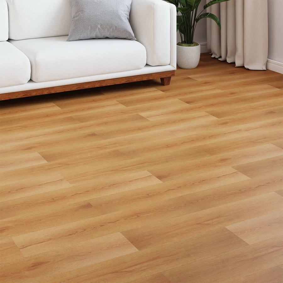 Laminaatvloer 5 pcs Licht Beige 101 x 20 x 0,8 cm Bewerkt hout