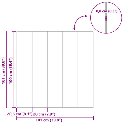 Laminaatvloer 5 pcs HoningBruin 101 x 20 x 0,8 cm Bewerkt hout
