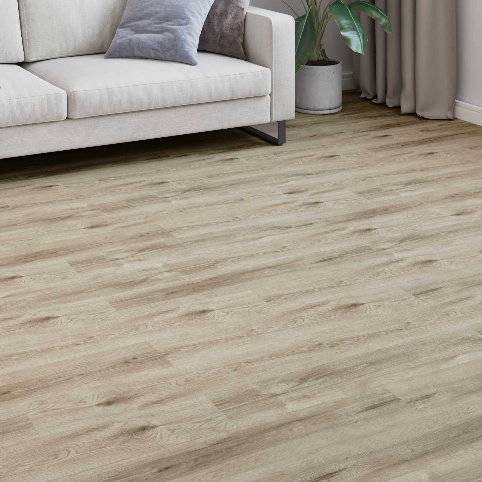 Laminaatvloer 5 pcs Wit gewassen Bruin 101 x 20 x 0,8 cm