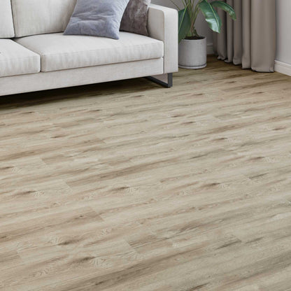 Laminaatvloer 5 pcs Wit gewassen Bruin 101 x 20 x 0,8 cm