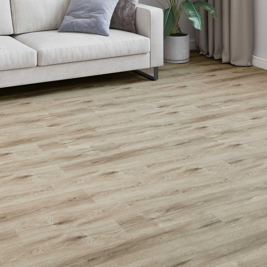 Laminaatvloer 5 pcs Wit gewassen Bruin 101 x 20 x 0,8 cm