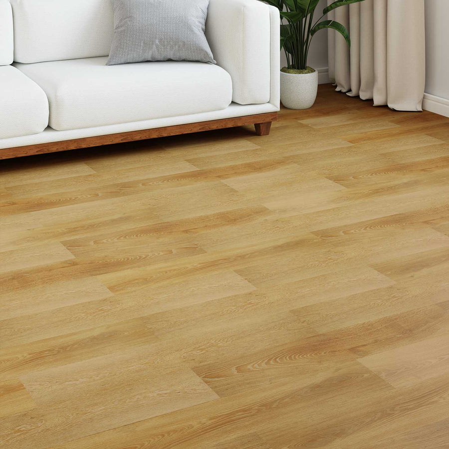 Laminaatvloer 5 pcs Goudbruin 101 x 20 x 0,8 cm Bewerkt hout