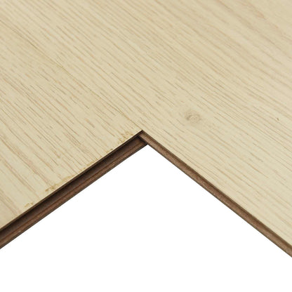 Laminaatvloer 15 pcs Zacht Beige 101 x 20 x 0,8 cm Bewerkt hout