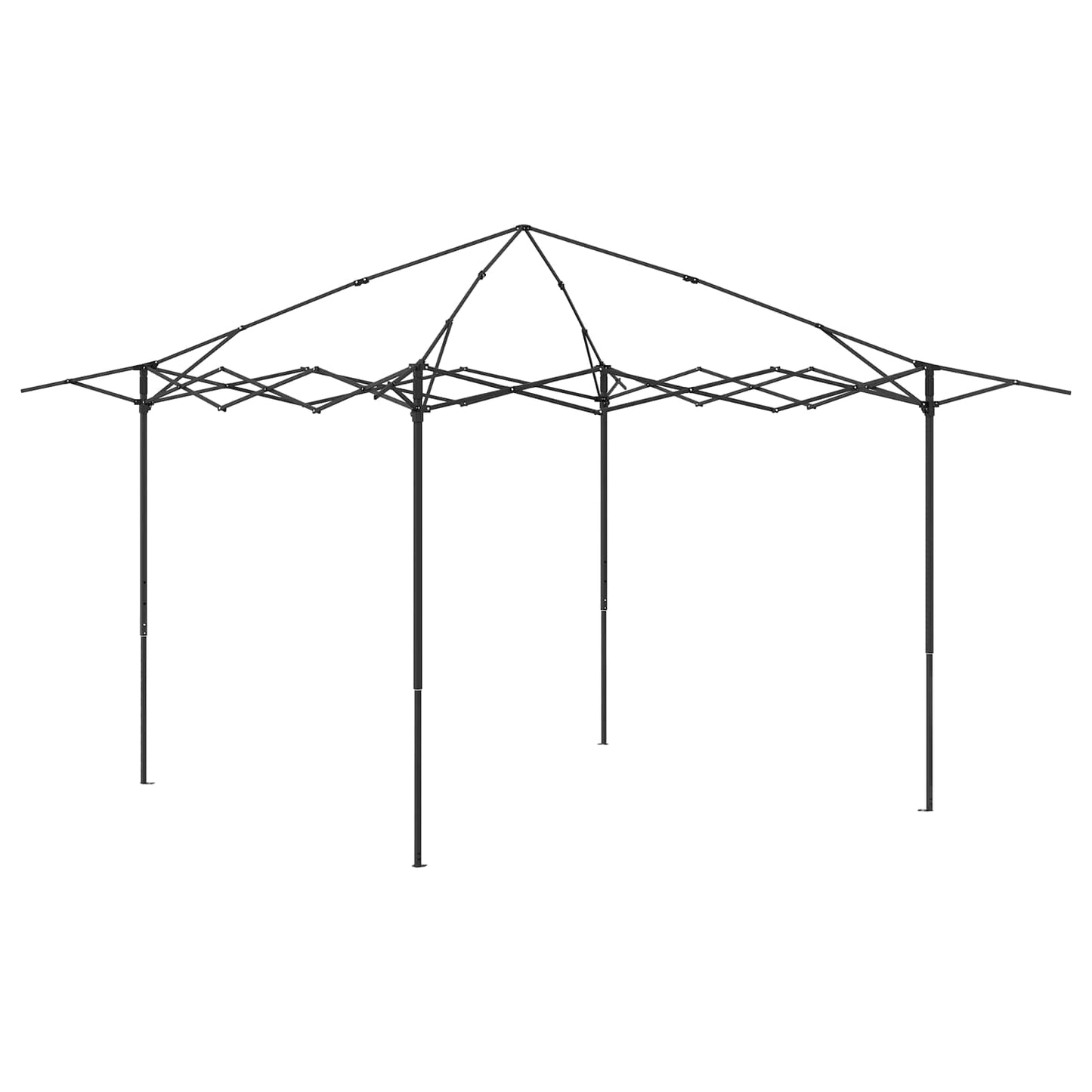 Gazebo met 4 Zijwanden 2,6 x 2,6 m Beige en Bruin
