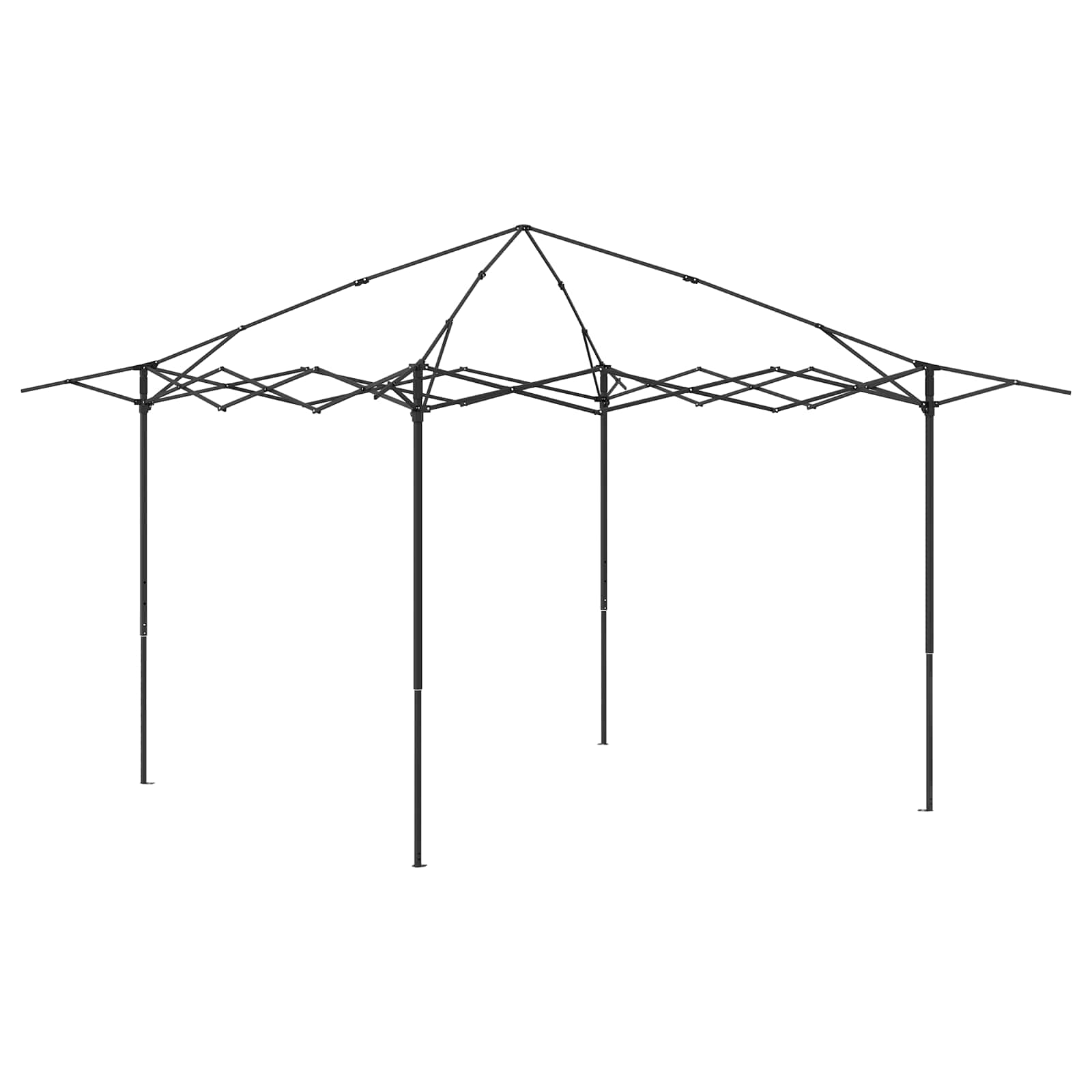 Gazebo met 4 Zijwanden 2,6 x 2,6 m Beige en Bruin