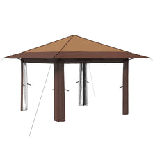 Gazebo zonder Zijwand Beige en Bruin