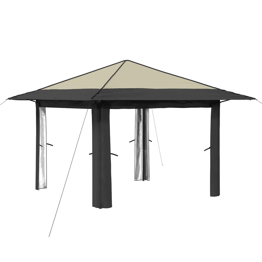 Gazebo zonder Zijwand 3,3 x 3,3 m Crème en Antraciet