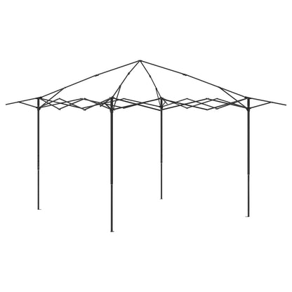 Gazebo met 4 Zijwanden 3,3 x 3,3 m Beige en Bruin